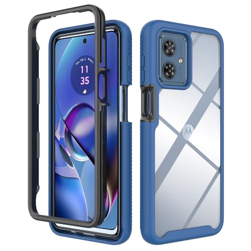 Coque Motorola Moto G54 5G antichoc évite les bris d'écran coque bleue