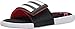 adidas Performance Men's Adissage Comfort Sandal,White/Black/Vivid Red,7 M US