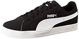 Material exterior: cuero PUMA Smash Vulc, Zapatillas Unisex Adulto, Negro (Black/White), 39 EU