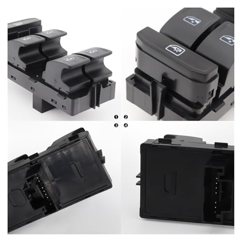 Lève-vitre de porte de voiture avec boutons soft-touch durables - 5