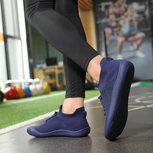Zapatos minimalistas de punta ancha sin cordones para mujer 6