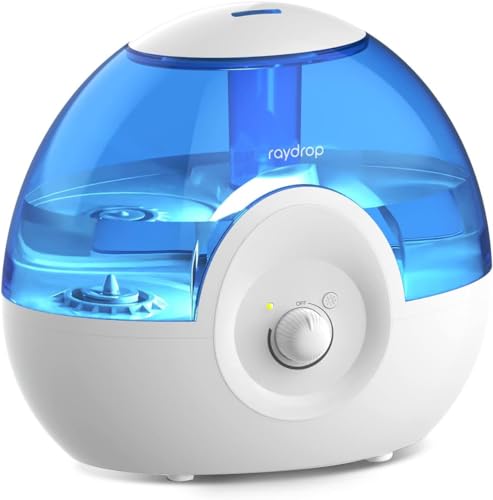 raydrop Luftbefeuchter 2,2L für Schlafzimmer, Flüsterleise 28dB Ultraschall-Luftbefeuchter, Leicht zu Reinigen, Automatische Abschaltung, 30 Std. Laufzeit, Nachtlicht (Blau) raydrop Luftbefeuchter 2,2L für Schlafzimmer, Flüsterleise 28dB Ultraschall-Luftbefeuchter, Leicht zu Reinigen, Automatische Abschaltung, 30 Std. Laufzeit, Nachtlicht (Blau)