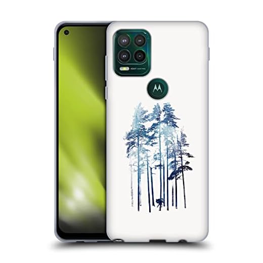 Head Case Designs Offizielle Robert Farkas Winterwolf Landschaften Soft Gel Handyhülle Hülle kompatibel mit Motorola Moto G Stylus 5G 2021