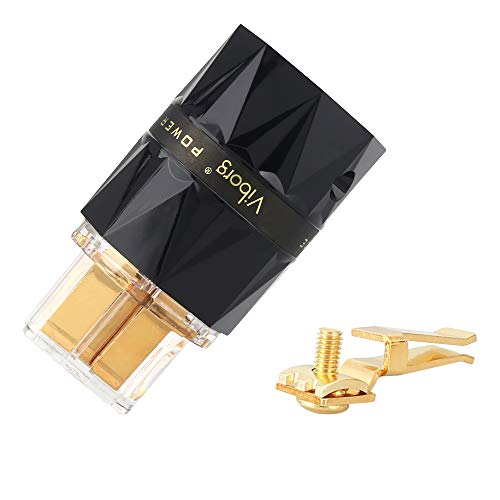 Viborg Vf523G Hi End Power Connector Pure Red Copper Gold Plated Iec C19 Power Plug, 20Amp Female Audio Mains Plug For Power Cable Diy (Vf523G, Gold Plated) #TOP7