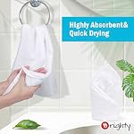 Orighty 6-Pack White Hand Towels - Quick Drying & Absorbent Microfiber Gym Towels 16x28 inches - Lightweight & Thin White Yoga Towels - Multi-Purpose Camping Towels for SPA, Hotel & Bathroom