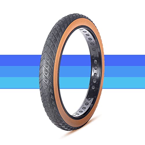 26x4 タイヤ 26x4.0 タイヤ ファットバイク タイヤ (ストリート トレッド付き) | 26x4 ファット タイヤ ブラウン ウォール デザイン | 26 x 4.0 ファット スノー タイヤ 電動バイク マウンテン バイク タイヤ用 | 60T