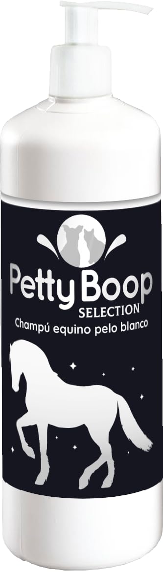 Selection. Champú Especial para Caballos de Pelo Blanco. | Potencia el Blanco Natural del Pelaje | Elimina Manchas con Facilidad | Hidrata y nutre el Pelaje | Cruelty Free. (12x1L)