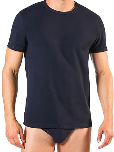 o-day De Fonseca 2 Maglie Termiche Maglia Termica uomo 100% Caldo Cotone Interlock Nuova Cotone Soffice (IT, Testo, M, Regular, Regular, 2 Pz Nero - Girocollo)