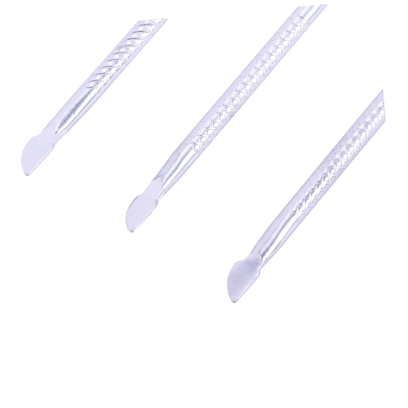 FOYTOKI Professional Nail Cuticle Care Kit 3pcs Set Cleaner Pusher Spoon Softener Trimmer