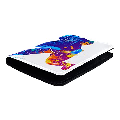 VAPOKF Porte-passeport en cuir pour joueur de hockey - 11,4 x 16,5 cm, multicolore, 11.5x16.5cm/4.5x6.5 in, Contemporain – vue 4