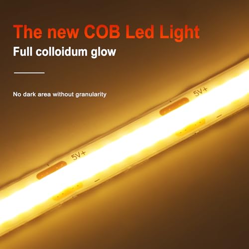 Tira Led USB COB 5V Natural Blanco 0.5 m 320 LEDs miniatura 5