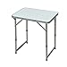 Produktbild Outsunny Campingtisch Klapptisch Universaltisch Koffertisch Gartentisch Falttisch höhenverstellbar Alu + MDF Weiß 60 x 45 x 47,5/64 cm