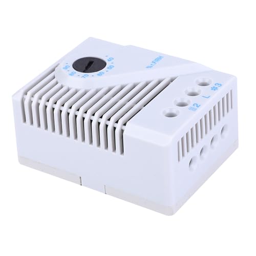 Mechanical Humidity Controller Mfr012, Hygrostat Adjustable with 35mm Rail Mount Fan Heater, for TV Cabinet and Humidity Control (MFR012)