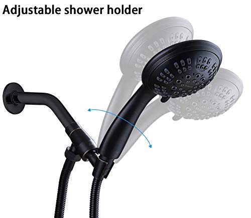 G-Promise Solid Metal Shower Head Holder For Hand Held Showerhead, Adjustable Bracket, Shower Arm Adapter, Universal Shower Arm Mount,Oil-Rubbed Bronze Finish #TOP5