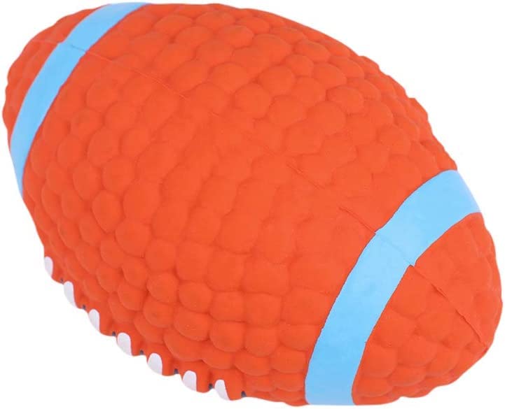 The DDS Store Dog Squeaky Toys Ball Bouncing Latex Fetch Throw Rugby Football for Pet Toy (B07JVM5YNS) Amazon Price History, Amazon Price Tracker