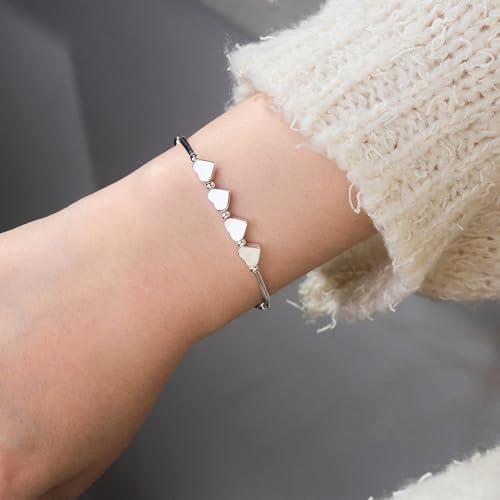 16th 18th 21st 30th 40th 50th 60th 70th 80th Birthday Gifts for Women Silver Bracelets for Women Unique Best Birthday Presents Gifts Ideas with Cards3