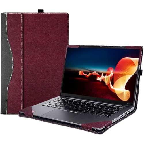 Housse Thinkpad X1 Yoga Gen 6-8 antichoc détachable en cuir PU