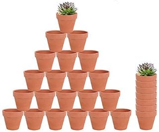 28pcs Small Mini Clay Pots, 2.16'' Terracotta Pot Clay Ceramic Pottery Planter, Cactus Flower Terra Cotta Pots, Succulent ...