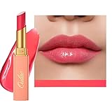 💄Diferentes efectos: La aplicación delgada se puede usar como un bálsamo labial teñido, y múltiples aplicaciones pueden obtener el efecto de barra de labios en la imagen.