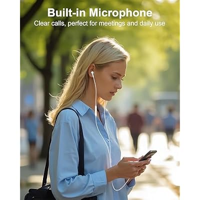iPhone 17e 17 Headphones Wired USB C Ear Buds for iPhone 17 Pro Max 17pro 16e 16 15 Plus Air Pods, Apple Earbuds Usbc Noise Cancelling Earphones USB-C with Mic Earpods Type C iPods Corded Audifonos