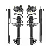 COMPLETESTRUTS - Front Complete Strut Assemblies with Coil Springs and Rear Shock Absorbers Replacement for 1996-2000 Toyota RAV4 AWD (Set of 4)