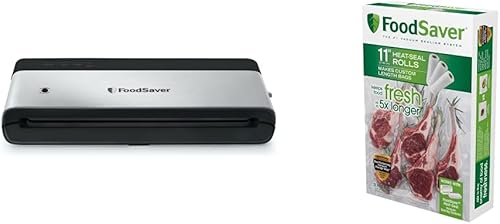 FoodSaver Paquete de máquinas y bolsas de sellado al vacío  Sellador al vacío compacto PowerVac + bolsas de ajuste personalizado disponible en Yaxa Peru