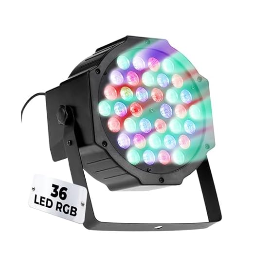 tempo di saldi Faro RGB de 50W a 120W con 36 Led Discoteca Sensor Sonoro Luz Colorido
