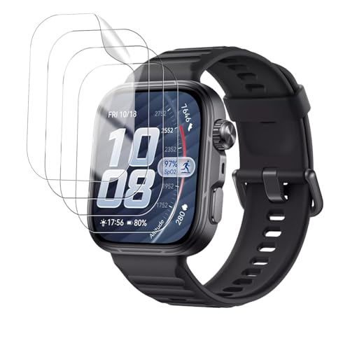 �y4���Z�b�g�zFor HUAWEI Watch Fit 5 �X�}�[�g�E�H�b�` �ی�t�B���� �X�}�[�g�E�H�b�` �t�B�����yHUKWIMO�z �ی�t�B���� 3D�S�ʕی� �w��h�~ ���ɋ��� HD�����ߗ� �C�A�[�� �ɔ� �������� ���˒ጸ �X�N���[���v���e�N�^
