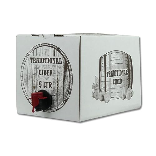 Bolsa de 5 litros en caja, dispensador de bebidas para vino, cerveza, sidra, agua impresa y opciones blancas (sidra tradicional)