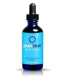 PureBlue: Elevate - PureBlue Methylene Blue Pharmaceutical Grade, Anti-Aging and Cognitive Enhancing Properties - Third Party Tested - Made in USA - Formaldehyde & Alcohol-Free (2 fl oz)