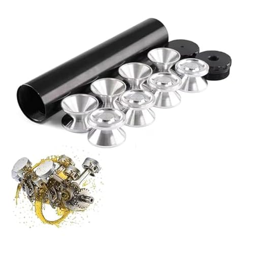 Solvent Filter Trap Black Aluminum Solvent Trap Kit Suppressor Fuel Filter 1/2x28 with Multiple End Caps, Industrial Automotive Accessories, Compatible with Various Fuel & Oil Filter (1/2—28)