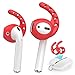 AhaStyle 3 Pairs AirPods and EarPods Hooks and Covers Accessories for Apple Earphone Earbuds (Red)