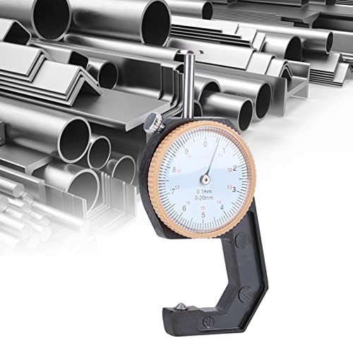 Thickness Gauge, Wear Resistant Aluminum Alloy Round Dial Gauge, Measuring Thickness Dial, Dial Caliper Gauge para Papel, Tubo, Chapa Metálica (Punta: 5.4 x 4.4 x 2.6 cm / 2.1 x 1.7 x 1 in) miniatura 4