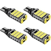 KVAEY 4PCS LED Reverse Lights, T15 4014 45-SMD 6500K Super Bright 360 Light Tail Brake Light, Error Free LED Backup Reversing Lamp Turning Signal Light Replacement for Truck Cargo White