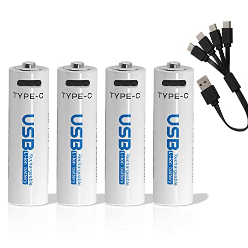 MoSpace 単3形リチウムイオン充電池 3000mWh 4本セット