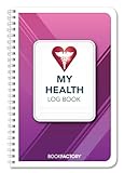 BookFactory My Health Log Book, Daily Tracking Record Journal Logbook - Wire-O, 100 Pages, 6" x 9'' (Made in USA)