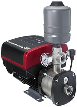 Grundfos 98548118 CMBE-10-54 Variable Speed Constant Pressure Booster Pump System, 2 HP - 220-240V, 52.8 GPM,184 ft Max Head, 1-1/2 Inch NPT, 304 Stainless Steel