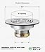 Highcraft 97I3 Flat Stainless Steel RV Mobile Shower Strainer - Drain Assembly for Kitchen or Laundry Sinks