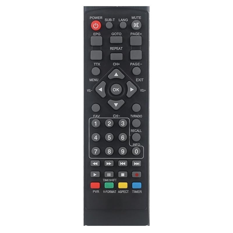 Pilot zdalnego sterowania 1 szt. Nadaje się do DVB-T2 Do telewizji inteligentnej STB HDTV dekodera Cyfrowa wysoka rozdzielczość
