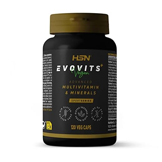 Multivitaminas y Minerales Evovits Plus+ de HSN | 120 Cápsulas Vegetales para 4 Meses | Complejo Vitamínico y Mineral Completo Vegano Hombre Mujer | No-GMO, Sin Gluten