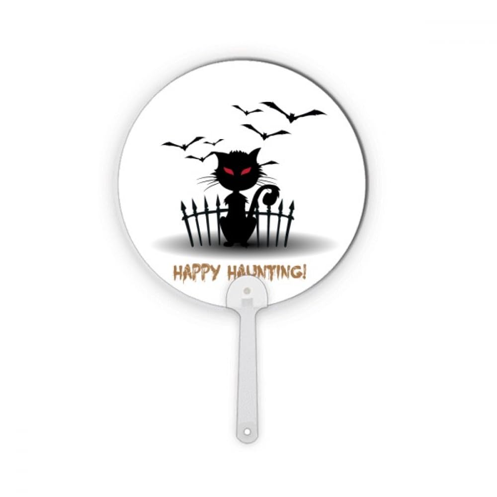 Éventail Halloween Night Cat en plastique pour sublimer vos soirées déguisées