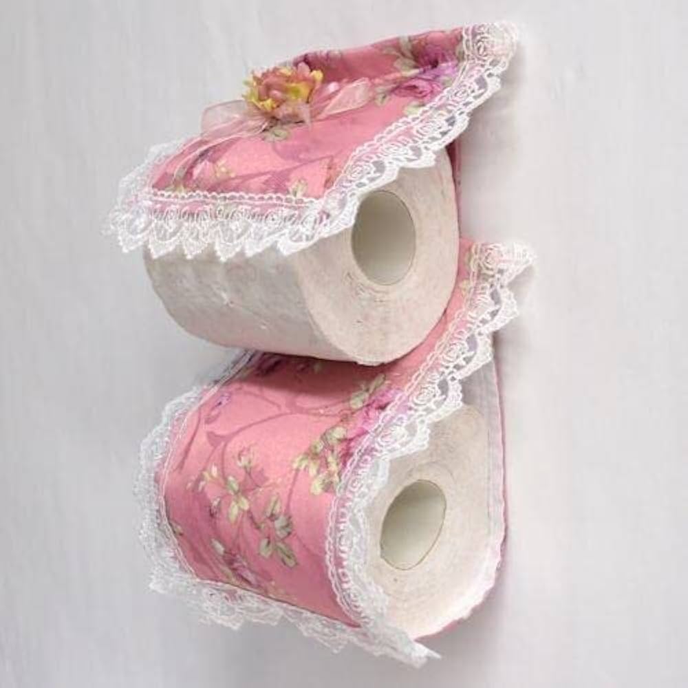 要問い合せ♥️トイレも薔薇空間♥️トイレグッズ　ペーパー収納　薔薇ペイント　３色 HAGiHARA トイレ 収納 スリム トイレットペーパー 収納棚 トイレ