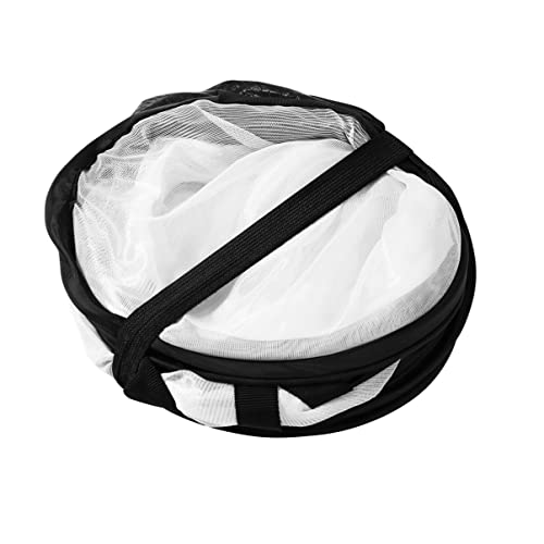 POPETPOP Lebensraum Für Insekten Und Schmetterlinge Groß Tragbar Für Insekten Monarchfalter Netznetz Käfig Terrarium Bis Zu 61 cm Hoch (Schwarz)