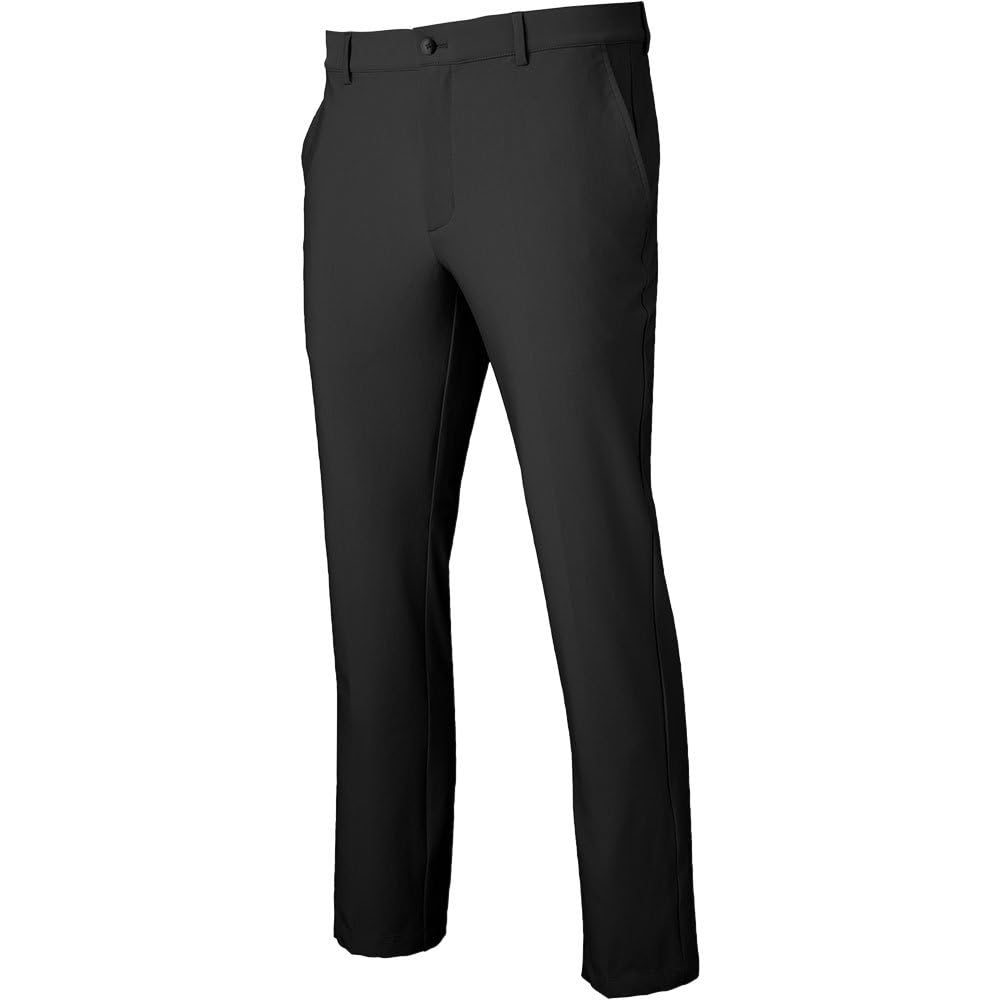 Greg Norman Gn Collection Men's Flat Front Stretch Tech Golf Pants Black 32 36