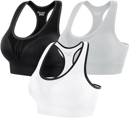 Heathyoga High Impact Sports Bra – Women Racerback