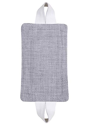 Image of Door Silencer Door Jammer Durable Thick Burlap 1 Pack Door Closer Cushion Nursery Door Silencer Door Latch Cover for Noise Reducing Quiet Suitable for Most Doors3.25 x 5.5 Inch (Grey Burlap)