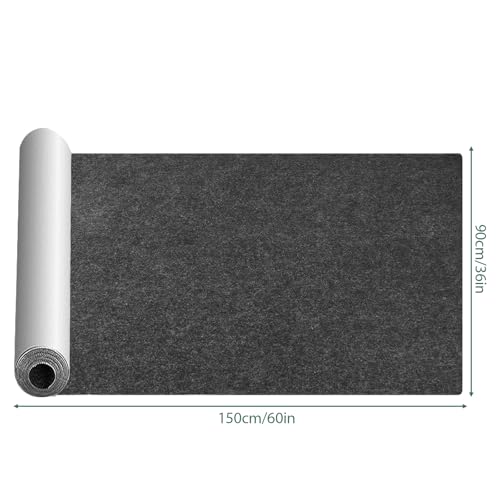 90×150cmÖl Auffangmatte Ölbindematte: WIYETY rutschfeste Autoservice Unterlage Garagenboden Matte, Vielseitiger Saugfähige Ölmatte Schutzmatte, Werkstatt Boden für Werkstatt und Garage, Schwarz