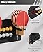 Artibear Ping Pong Paddle Holder, Wall Mounted Metal Magnetic Table Tennis Storage Rack Holds 8 Paddle & 8 Ball, Racket Display Organizer for Game Room, Garage, Sports Equipment Room, Home