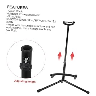 SWOOMEY 1 Pc Support Pliant Pour Guitare Stand De Banjo Support De Guitare Vertical Support De Support De Guitare Cadre D’affichage De Guitare Sol Ajustable Support D’instrument De Musique - Les Beatles, Paul McCartney, John Lennon, RIngo Starr, George Harrison SWOOMEY 1 Pc Support Pliant Pour Guitare Stand De Banjo Support De Guitare Vertical Support De Support De Guitare Cadre D'affichage De Guitare Sol Ajustable Support D'instrument De Musique – Image 2