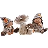 Sowohl als Tischdeko, Fensterdeko und sogar als Gartenzwerge machen diese süßen Wichtel samt Dekopilz eine gute Figur. Kombinieren Sie die Figuren doch mit anderen herbstlichen Dekoartikeln wie Zierkürbissen, Schnittblumen, Tannenzapfen oder Kerzen